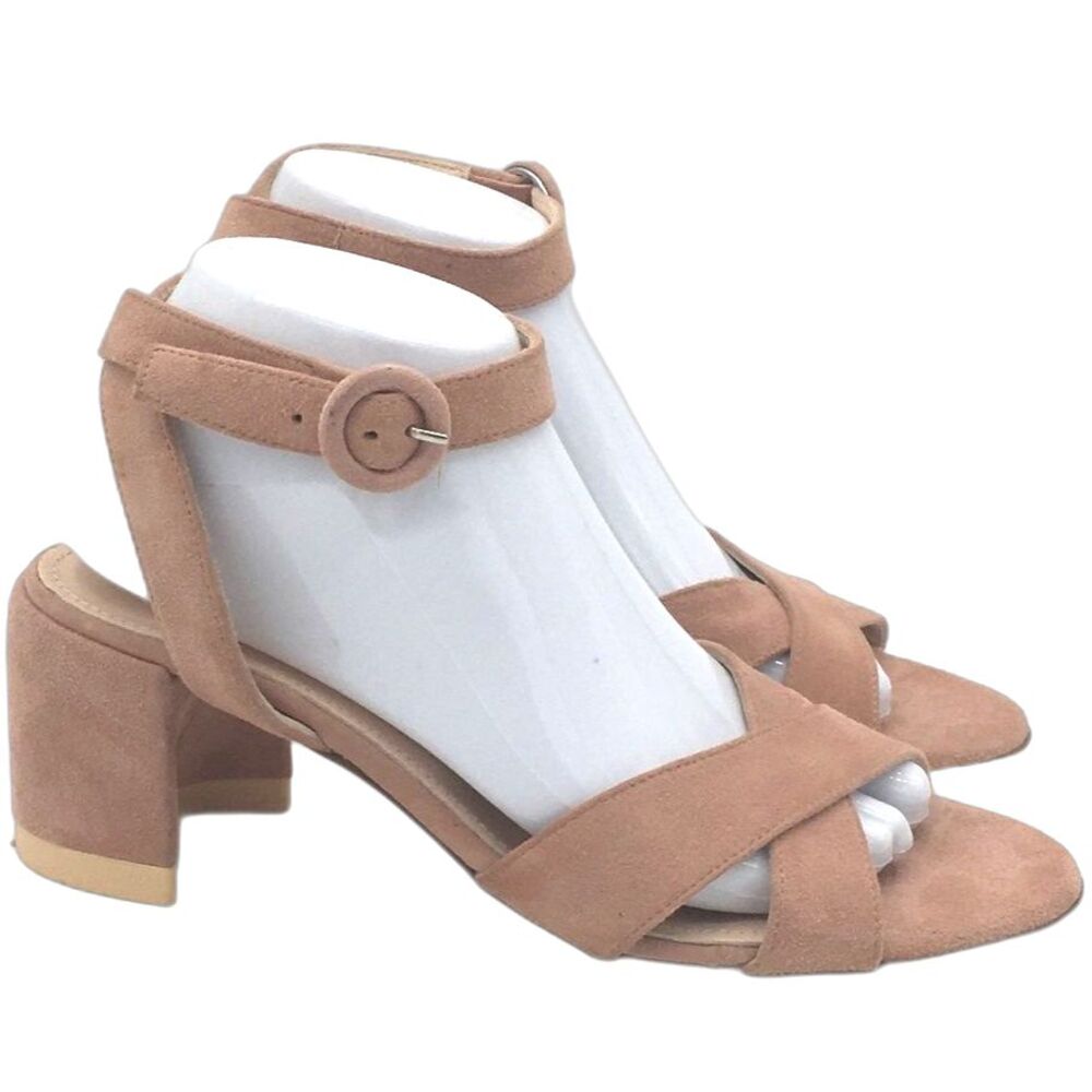 AGL Crisscross Block Heel Sandal In Meilland Pink NWOT - Picture 2 of 7